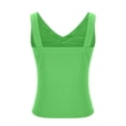 thumbnail image 4 of LSLJS Débardeurs Plissés pour Femmes Bretelles Spaghetti Camisole Ourlet Incurvé Mode Bretelles, Combinaisons & Barboteuses Cadeaux pour Femmes, 4 of 6