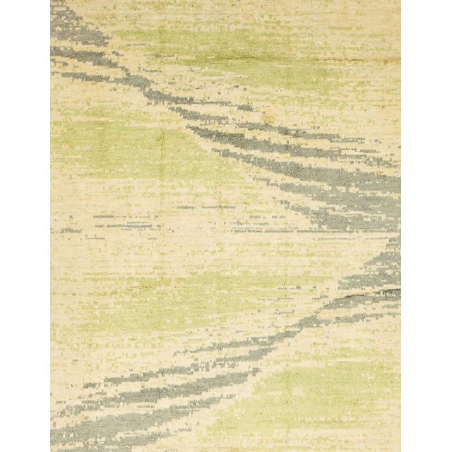 Ahgly Company Indoor Rectangle Abstract Harvest Gold Abstract Area Rugs, 3' x 5'