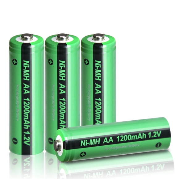 PKCELL 4PCS NIMH AA Rechargeable Batteries 1200mAh 1.2V for Solar Lights High Capacity Calculator Microphone Keyboard