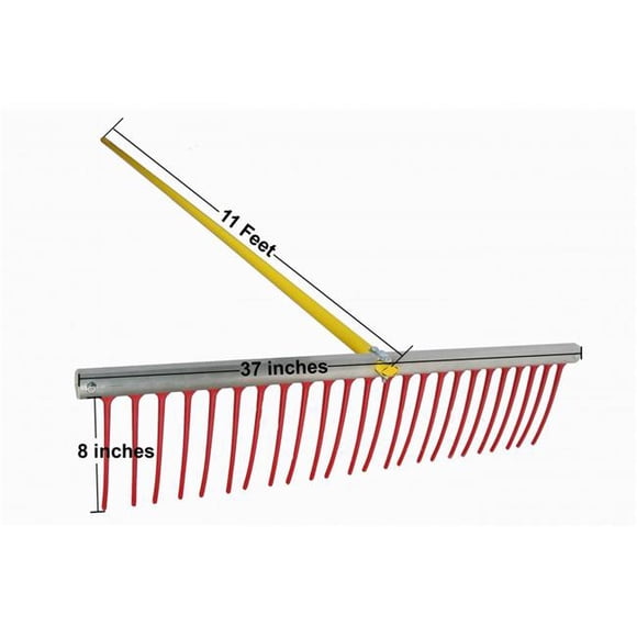Jenlis WRK09 Weed Raker Pond & Lake Rake - 9 x 37 x 132 in.