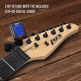 thumbnail image 4 of LyxPro Beginner 39” Electric Guitar & Electric Guitar Accessories, Natural, 4 of 7