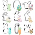 thumbnail image 1 of Boovnll Cake Pan, 9-Piece Easter Rabbit Mouldchicken Cake Mould Mould Stainless Steel Baking Utensils Mould, Kitchen Gadgets, Cake Pans, Round Cake Pans, 1 of 1