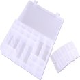 thumbnail image 3 of LNGOOR Plastic Organizer Bead Storage Box with Compartments Containers with Movable Dividers for Small Earring Jewelry Craft Sewing Supplies  36 Grid  1 Pack, 3 of 8