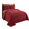 thumbnail image 3 of Better Trends BSRDOBU 96 x 110 in. Rio Chenille Bedspread, Burgundy - Double, 3 of 3