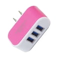 thumbnail image 4 of crativent Wall Charger 3 Port Universal Lightweight Compact USB Power Adapter Phone Charging Cell Cameras MP3 Gift Mobile Red 5Set, 4 of 6