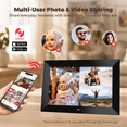 thumbnail image 3 of FPD 10.1 inch WiFi Digital Photo Frame with Frameo App, 1280 x 800 IPS Touch Screen, 32GB Storage, 128GB microSD/TF Card Expansion, Auto-Rotate, Wall Mountable-Black, 3 of 13