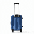 thumbnail image 2 of TRAVLR Valise Rigide Moyenne à Imprimé Texturé (25 Pouces) Extensible, Anti-Rayures, Huit Roues Silencieuses Roues et Cadenas TSA - Bleu, 2 of 6
