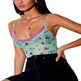 thumbnail image 1 of Women Lace Velvet Camisole Thin Straps Bodycon Camis Tops, 1 of 6