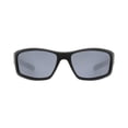 thumbnail image 3 of George Men's Polarized Matte Black Wrap Sunglasses, 3 of 3
