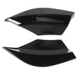 thumbnail image 3 of Rear Bumper Splitter, Aerodynamic Direct Fit Racing Style Left Right Bumper Side Lip  For Cars Glossy Black,Carbon Fiber Style, 3 of 8