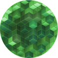 thumbnail image 1 of Ahgly Company Tapis d'Intérieur Lavables en Machine, Carrés, Espace Vert de Transition, 3' Carré, 1 of 7