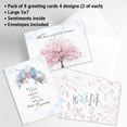 thumbnail image 2 of Current Sympathy Comfort Faith Cards with Scripture - Set of 8, 5" x 7", Religious Sympathy Cards, 2 of 6
