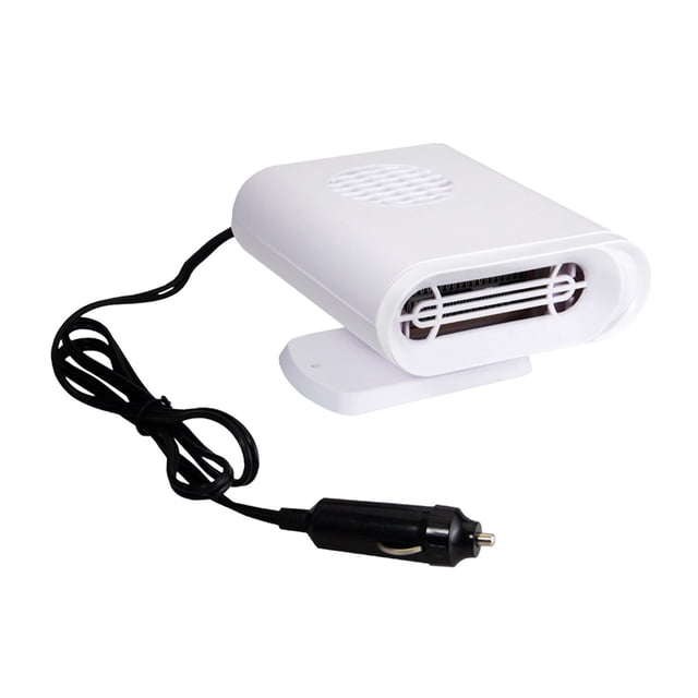 veasfak Ventilateur Chauffage Pare-Brise Blanc pour Automobile Compact 24V