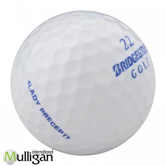 Mulligan - 12 balles de golf récupérées Bridgestone Precept - Femme 5A, Blanc