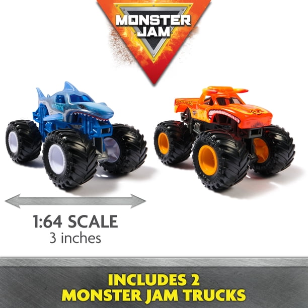 Monster Jam, Supercharge Speedway Playset, Megalodon and El Toro