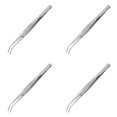thumbnail image 1 of Pinces en Acier Inoxydable, Pinces Polyvalentes à Pointe Dentelée Courbée pour Machine à Coudre pour la Réparation d'Artisanat, Machine à Coudre, Outils pour Tamponner Perles Bijoux 1/2/3/4/5/6 Pcs, 1 of 8