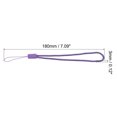 thumbnail image 2 of Unique Bargains 18cm Portable Item Nylon Cord Lanyards Hand Wrist Strap String Purple 20 Pack, 2 of 6