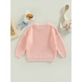 thumbnail image 4 of Faithtur Bébé Pulls à Col Rond, Manches Longues Couleur Unie Pulls Tricotés Lâches, 4 of 9