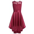 thumbnail image 1 of AAMILIFE Robe Princesse Sans Manches pour Filles en Dentelle Florale et Tulle pour Mariée, Mariage, Bal, Fête, Tenue de Cérémonie, 1 of 5
