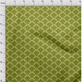 thumbnail image 4 of oneOone Georgette Viscose Green Fabric Asian Block Print Fabric For Sewing Printed Craft Fabric By The Yard 42 Inch Wide, 4 of 4