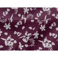 thumbnail image 4 of oneOone Viscose Jersey Purple Fabric Florals Sewing Craft Projects Fabric Prints By Yard 60 Inch Wide, 4 of 4