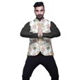 thumbnail image 4 of Atasi Floral Printed Wedding Jackets For Men Nehru Jacket Waist Coat For Festive Season-XX-Large, 4 of 6