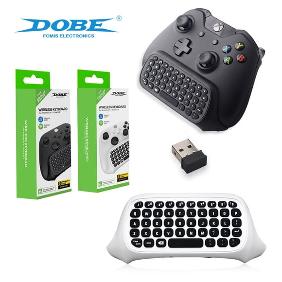 Clavier de Clavardage pour Manette Xbox - Clavier Externe Universel pour Manettes Xbox Series S/X et Xbox One S/X / Sans Fil 2,4G, Touches Silencieuses pour Clavardage en Jeu, Stocke les Recherches et Navigation Multimédia