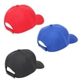 thumbnail image 2 of Jordefano 3 Pack Plain Baseball Cap Hat Adjustable Back (Mix), 2 of 2