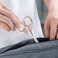 thumbnail image 4 of Matoen Folding Scissors Stainless Steel Portable Mini Travel Scissors Foldable Pocket Scissors Badge Small Scissors, 4 of 5