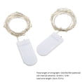 thumbnail image 2 of 2M/6.6FT 20 LED Fairy Starry Copper Wire String Battery Operated Powered IP65 Water Resistance Extra Flexible Bendable Light Strip for Holiday Christmas Xmas Halloween Festival Decorations, 2 of 8