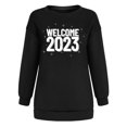 thumbnail image 4 of Costumes de Noël en Solde Femmes Classique Nouvel An Imprimé de Noël Col Rond Manches Longues Sweat-Shirt Ample pour Femmes, 4 of 6
