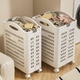 thumbnail image 1 of Sentmoon Panier à Linge avec Roues Paniers à Linge Pliables Paniers à Linge Multifonctions Portatifs Panier à Vêtements Sales avec Roues Organisation Panier de Rangement pour Jouets avec Poignée, 1 of 7