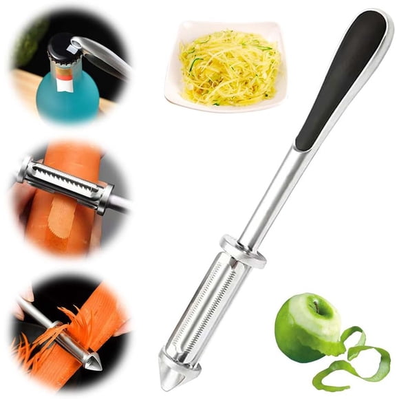 Stainless Steel Vegetable Peeler and Fruit Peeler | Multifunction Slicer and Shredder Tool | Kitchen Prep Gadget for Carrots Potatoes Cucumbers Apples