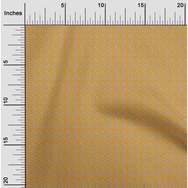 oneOone Cotton Poplin Fabric Geometric Block Print Fabric By Yard 42 Inch Wide