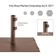thumbnail image 3 of Gymax 10 Ft Patio Table Market Umbrella w/ 24 Solar LED Lights & Heavy-duty Base Tan, 3 of 10