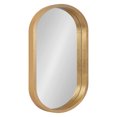 thumbnail image 1 of Kate and Laurel Travis Modern Capsule Wall Mirror, 20 x 30, Gold, Chic Geometric Wall Hanging Mirror For Display, 1 of 8