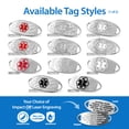 thumbnail image 4 of MedicEngraved Stainless Steel Custom Medical Alert Bracelet - 4mm Paperclip Link, 4 of 8