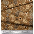 thumbnail image 3 of Soimoi polyester Crepe Fabric Floral & Paisley Print Fabric by the Yard 42 Inch Wide, 3 of 5