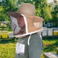 thumbnail image 1 of Beekeeper Hat Outdoor Beekeeper Cowboy Hat Breathable Fireproof Beekeeping Veil  Face Head Protector, 1 of 8