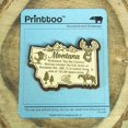 thumbnail image 1 of USA Montana State Map Wooden Magnet Souvenir Fridge Magnet Gift, 1 of 4