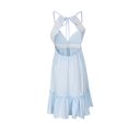 thumbnail image 4 of LOVZFMLL Dresses Women's Hollow Out Patchwork V Strap Dress, 4 of 5