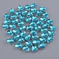 thumbnail image 2 of segolike 50 Pieces Crystal Rhinestones Flatback Beads Ornaments Sewing on Clothing Azure, 2 of 9