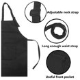 thumbnail image 3 of TOPTIE 6 Pack Kids Aprons with Pocket & Adjustable Strap, Child Chef Bib Apron for Kitchen Cooking Baking Painting-Shepherd Check-XXL, 3 of 5