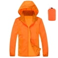 thumbnail image 1 of AherBiu Imperméable Coupe-Vent Léger pour Femme, Manteau de Pluie à Capuche pour Randonnée en Plein Air avec Sac de Rangement, 1 of 2