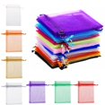 thumbnail image 3 of Tsugar 20pcs Jewelry Bags Packing Drawable Organza Bags 7x9cm Sachet Gift Bag Organza Decoration Wedding/Communion R0R3, 3 of 9