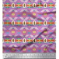thumbnail image 1 of Soimoi Poly Georgette Fabric Geometric Southwestern Print Fabric by Yard 52 Inch Wide, 1 of 3