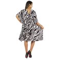 thumbnail image 4 of Moomaya Caftan Court pour Femmes, Robe de Nuit de Couverture, Robe Caftan, Manches Kimono, Tenue de Plage, 4 of 6