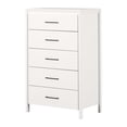 thumbnail image 2 of South Shore Gravity 5-Drawer Chest for Adult, in Pure White, 2 of 13