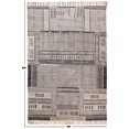 thumbnail image 2 of Casavani Handmade Pure Cotton Rug Indian Gray Flat Weave Yoga Mat 6x6 Feet, 2 of 5