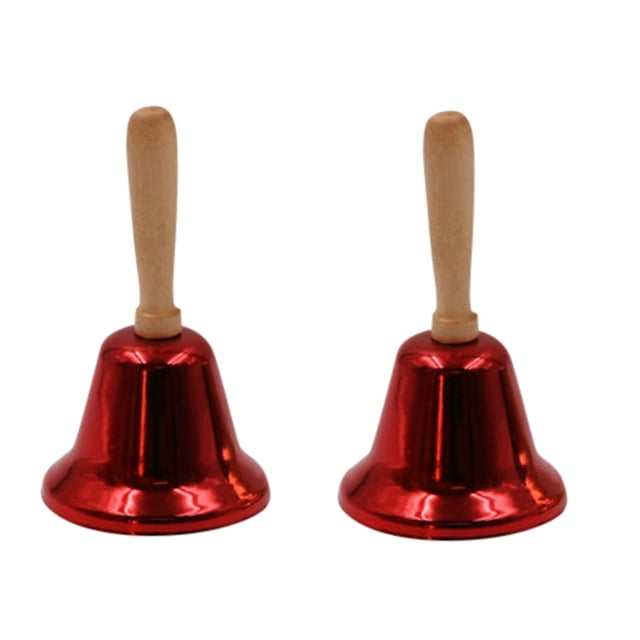 XZNGL Classic Metal Christmas Hand Bell Xmas New Year Santa Party Celebrate Rattle